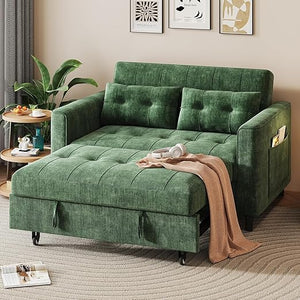 Convertible Sleeper Sofa Bed with Adjustable Backrest