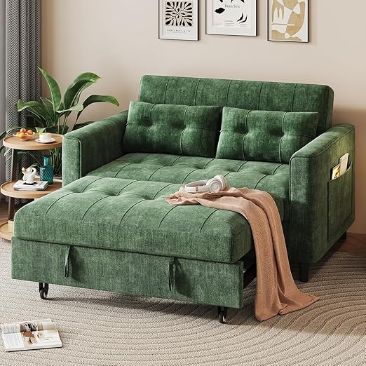 Convertible Sleeper Sofa Bed with Adjustable Backrest