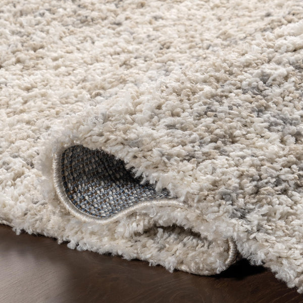 Ivory Shag Tasseled Area Rug 9x12