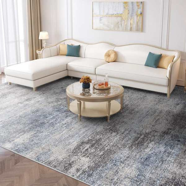 10x14 Area Rug – Washable, Low Pile, Non-Slip Backing, Stain-Resistant