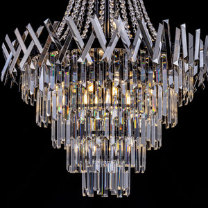 Black Crystal Chandelier – French Empire Style, 31 Inch