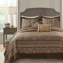 5-Piece Reversible Quilted Bedspread Set – Oversized King & Queen