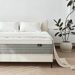 12 Inch Queen Hybrid Mattress – Pillow Top, Pocketed Springs & Cooling Gel Foam