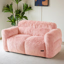 Giant Bean Bag Chair – Fluffy Faux Fur Loveseat Floor Sofa
