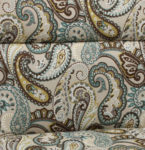 Paisley Split Back Chair Cushion with Ties – Deep Seat, Weather & Fade Resistant