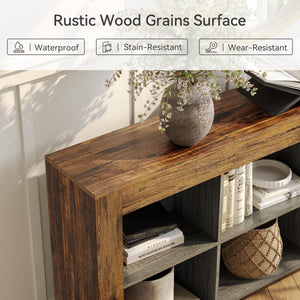 63-Inch TV Stand with Storage & Open Shelves