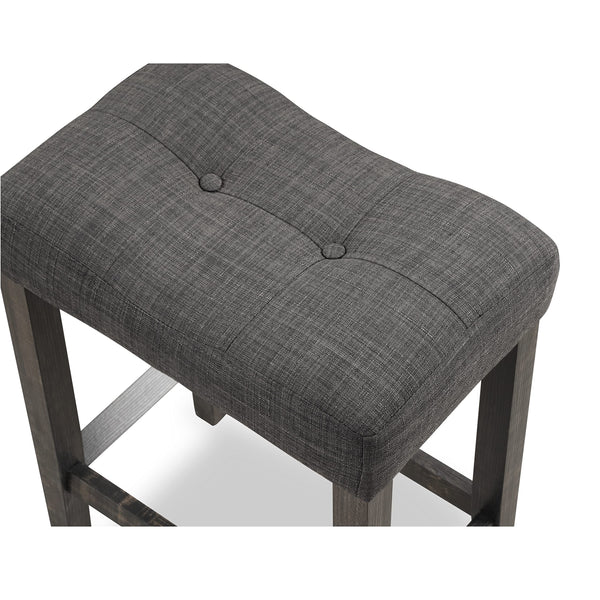 3-Piece Counter Height Dining Set with Upholstered Stools