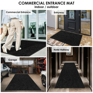 Indoor Outdoor Entryway Door Mat – Non-Slip Rubber Backing, Heavy Duty, Custom Size