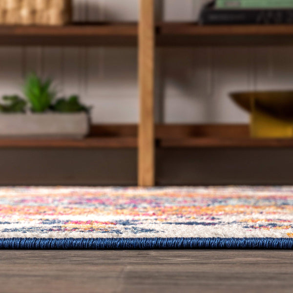 Boho Medallion Floral Area Rug 12x15 Rectangular