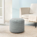 Round Pouf Ottoman Footrest – Handmade Floor Seating