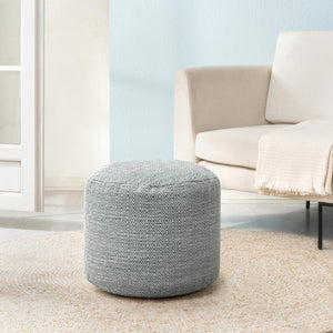 Round Pouf Ottoman Footrest – Handmade Floor Seating