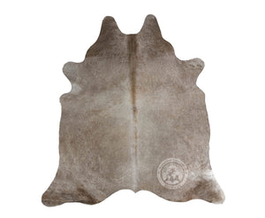 Genuine Taupe Cowhide Area Rug