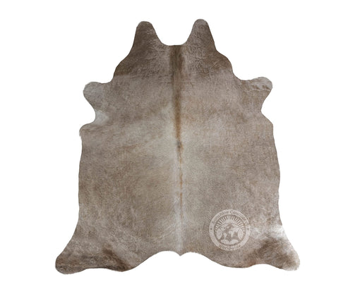 Genuine Taupe Cowhide Area Rug