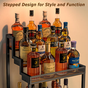 Trapezoidal Liquor Cabinet & Wine Rack