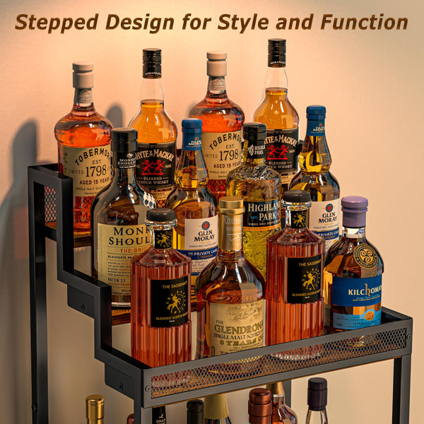 Trapezoidal Liquor Cabinet & Wine Rack
