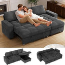 Convertible Sectional Sleeper Sofa with Pull-Out Bed