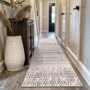 Geometric Boho Runner Rug 2'7" x 10'