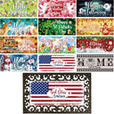12-Piece Interchangeable Seasonal Doormat Set
