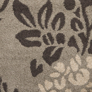 Shag Area Rug – Floral Design, Non-Shedding, 1.2-Inch Thick Polypropylene