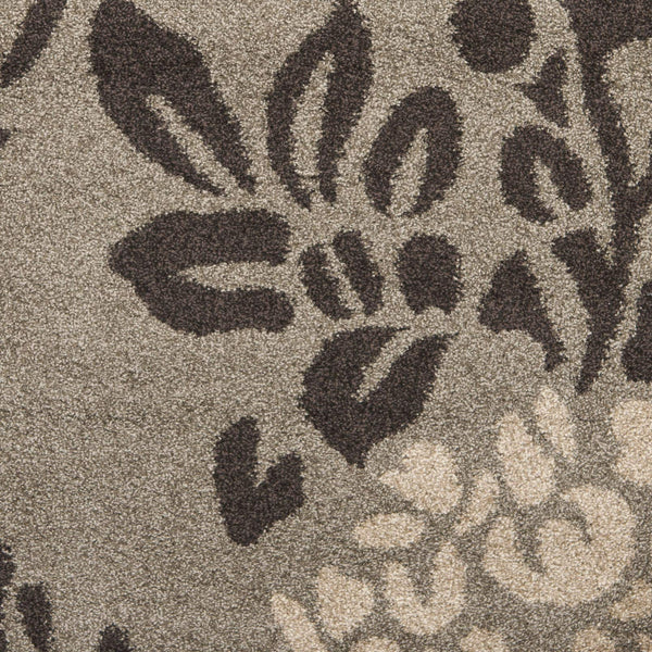 Shag Area Rug – Floral Design, Non-Shedding, 1.2-Inch Thick Polypropylene