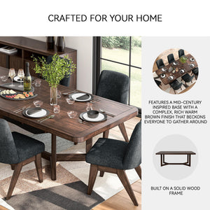Rectangular Dining Extension Table with Glide System
