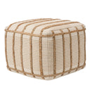 Cotton Jute Cylinder Pouf Ottoman