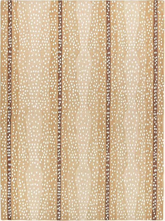 Hand-Tufted Wool Area Rug – Antelope Pattern