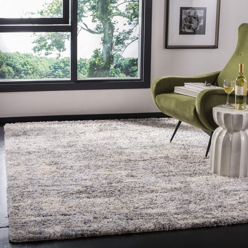 5' x 7' Berber Shag Area Rug – Abstract Design, Non-Shedding, 1.2-Inch Pile
