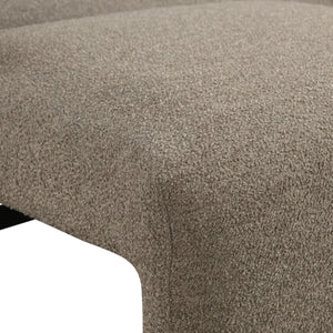 Convertible Sleeper Sofa Queen Size – Boucle Fabric, Wood Legs