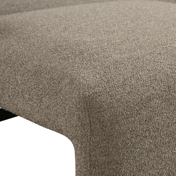 Convertible Sleeper Sofa Queen Size – Boucle Fabric, Wood Legs