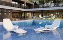 In-Pool Lounge Chairs for Sun Shelf Set of 2 with Adjustable Risers