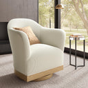 Swivel Barrel Accent Chair – High-Back Armchair