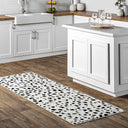 Leopard Print Polypropylene Area Rug – Stain Resistant, Machine Made