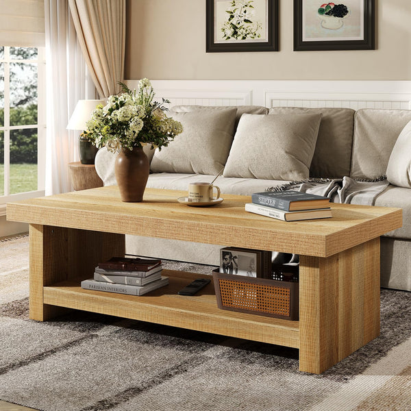 47" Rectangle Coffee Table with Storage