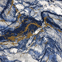 Blue Grey Marble Area Rug