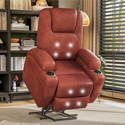 Power Lift Recliner Chair with Massage & Storage