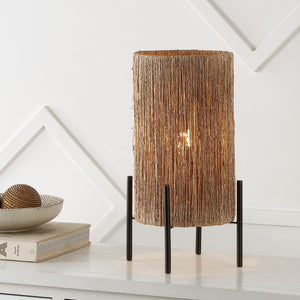 Woven Rattan LED Table Lamp 16.5"