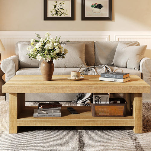 47" Rectangle Coffee Table with Storage