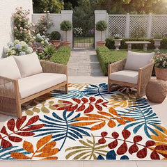 Indoor Outdoor Area Rug 8x10 – Stain & UV Resistant, Non-Shedding