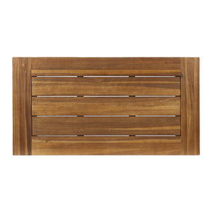 Rustic Acacia Wood Outdoor Coffee Table
