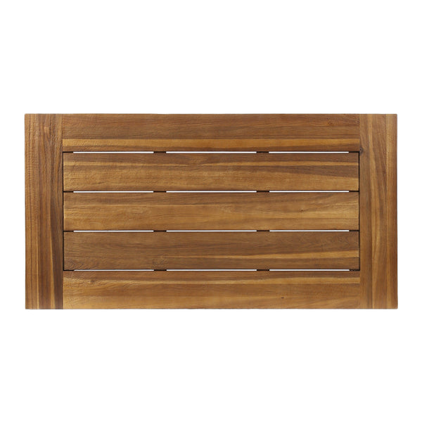 Rustic Acacia Wood Outdoor Coffee Table