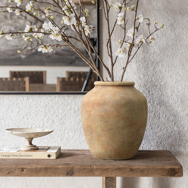 Rustic Terracotta Ceramic Vase