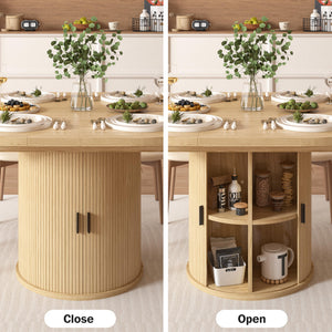 Extendable Dining Table with Storage