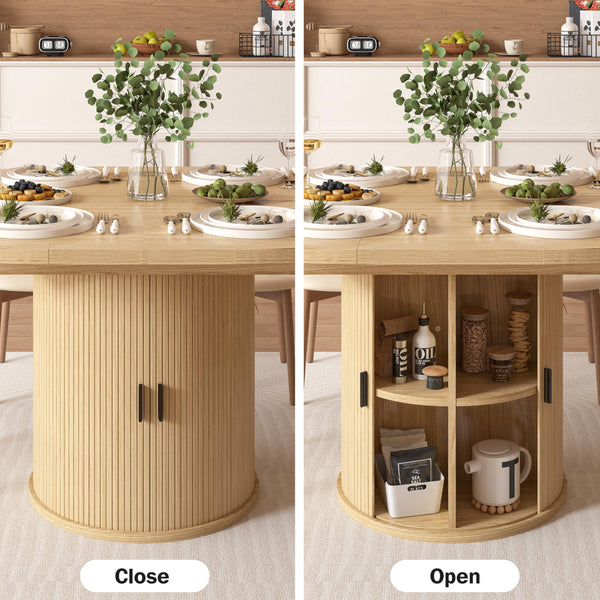 Extendable Dining Table with Storage