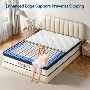 12-Inch Hybrid Pocket Spring Memory Foam Mattress – King & Queen