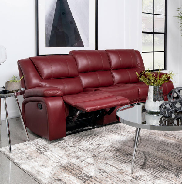 Reclining Sofa with Wall-Hugger Design & Padded Armrests