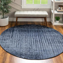 Round Area Rug 6ft – Polypropylene Machine Made Abstract Modern