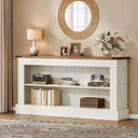63-Inch Console Table with Shelves