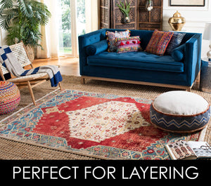Natural Fiber Jute Area Rug 6x9 – Farmhouse Style