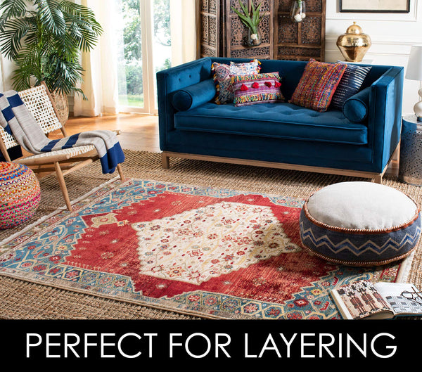 Natural Fiber Jute Area Rug 6x9 – Farmhouse Style